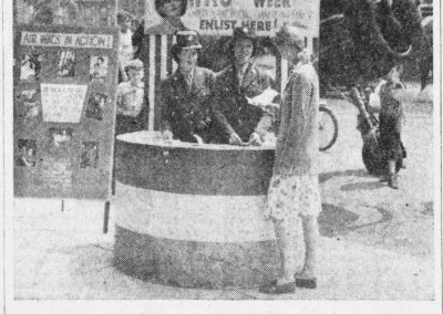 “WAC Recruiting Booth,” The Central New Jersey Home News, May 14, 1944,1. Newspapers.com.
